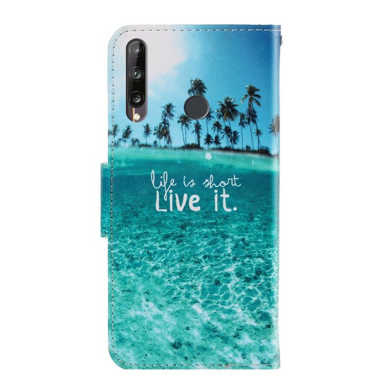 Lærdeksel Til Huawei P40 Lite E Med Kjede Live It At Lanyard