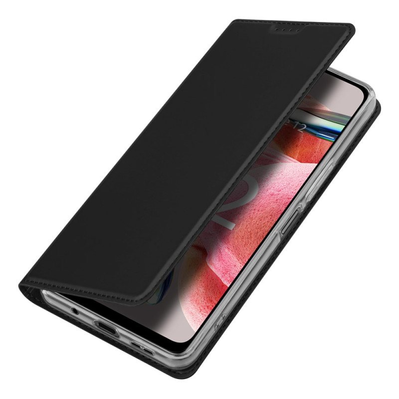 Beskyttelse Deksel Til Xiaomi Redmi Note 12 4G Folio Deksel Skin-pro Series Dux Ducis