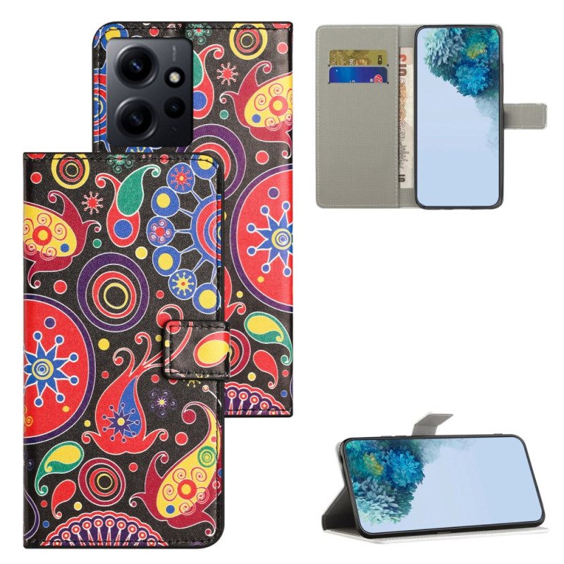 Folio Deksel Til Xiaomi Redmi Note 12 4G Paisley