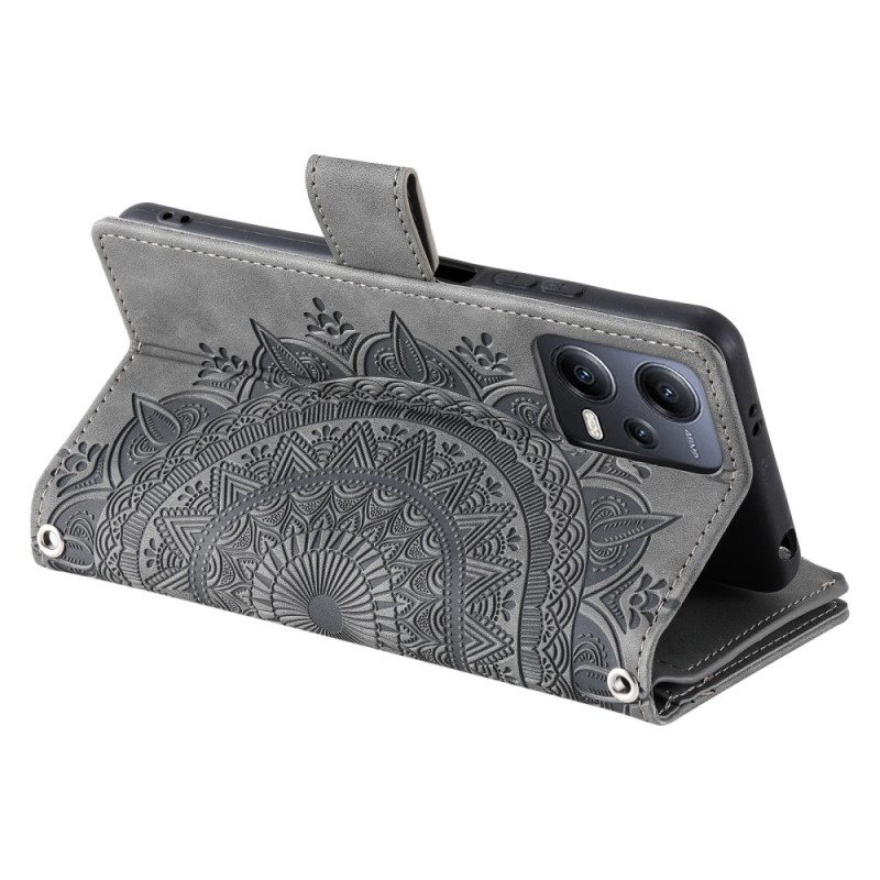 Lærdeksel Til Xiaomi Redmi Note 12 4G Med Mandala Purse