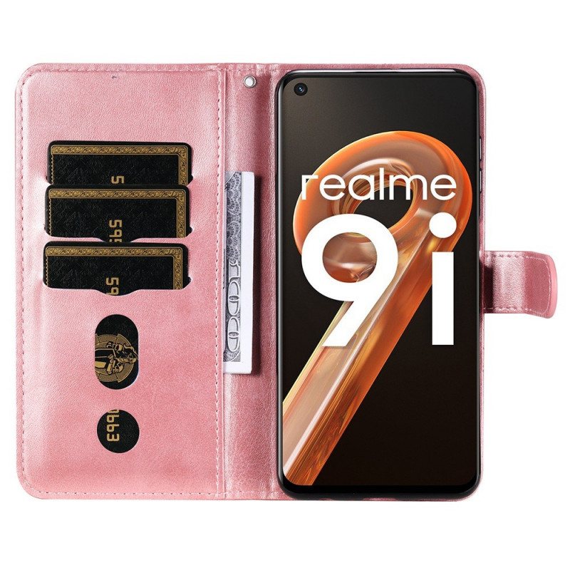 Folio Deksel Til Realme 9i Lommebok