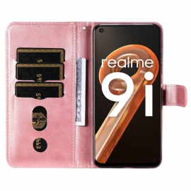 Folio Deksel Til Realme 9i Lommebok