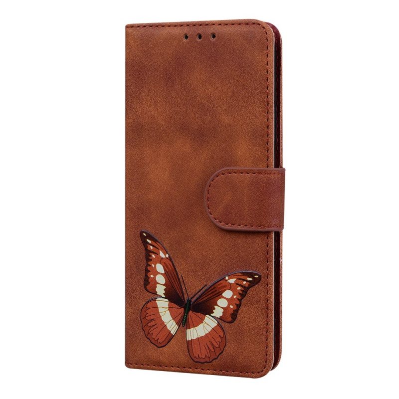 Folio Deksel Til Realme 9i Skin Touch Butterfly