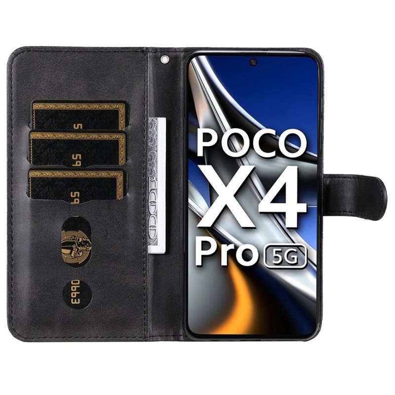 Folio Deksel Til Poco X4 Pro 5G Lommebok