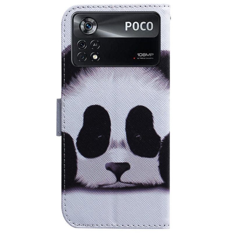 Folio Deksel Til Poco X4 Pro 5G Panda