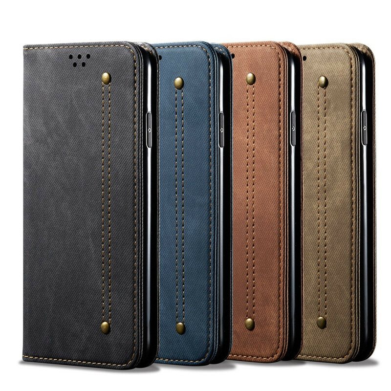 Beskyttelse Deksel Til Xiaomi Mi Note 10 / 10 Pro Folio Deksel Denim Stoff