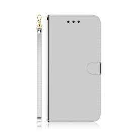 Lærdeksel Til Xiaomi Mi Note 10 / 10 Pro Speildeksel I Imitert Skinn