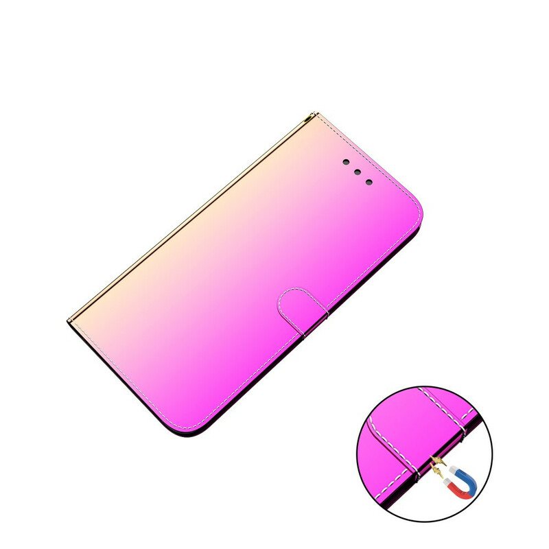 Lærdeksel Til Xiaomi Mi Note 10 / 10 Pro Speildeksel I Imitert Skinn