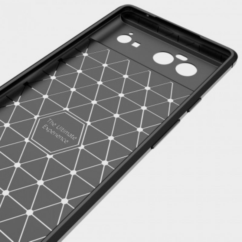 Deksel Til Google Pixel 6 Børstet Karbonfiber