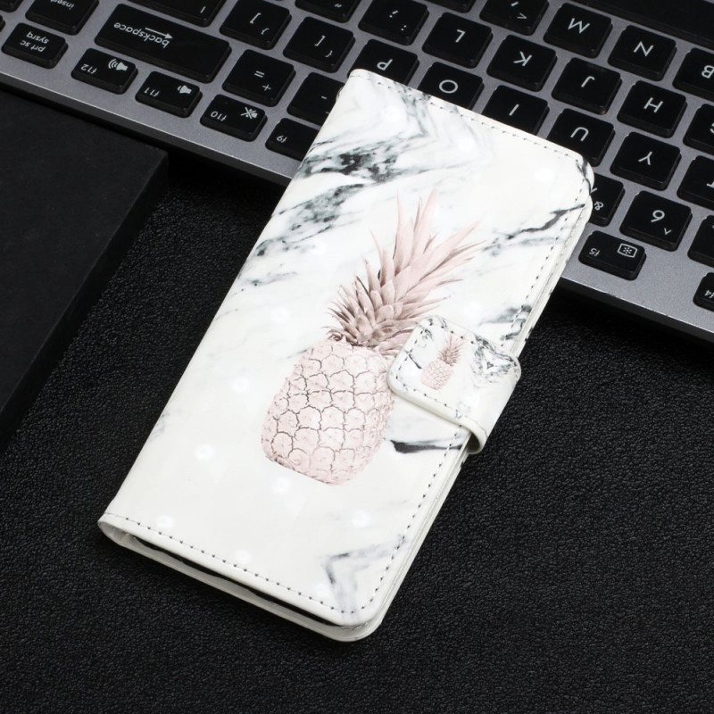 Folio Deksel Til Google Pixel 6 Lett Flekk Ananas