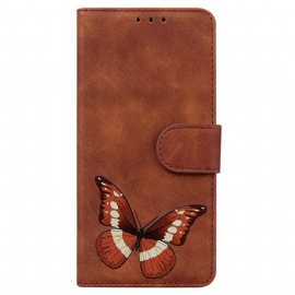 Folio Deksel Til Google Pixel 6 Skin-touch Butterfly