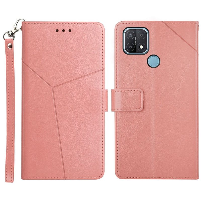 Folio Deksel Til Oppo A15 Stil Leather Geo Y Design