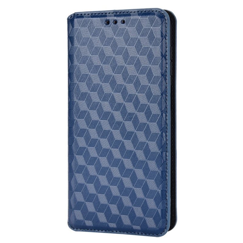 Beskyttelse Deksel Til Samsung Galaxy M23 5G Folio Deksel 3d Cube Leather Effect