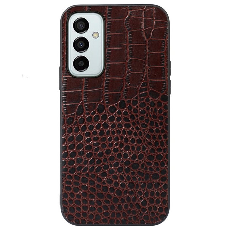 Deksel Til Samsung Galaxy M23 5G Ekte Crocodile Texture Lær