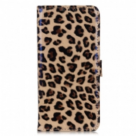 Folio Deksel Til Samsung Galaxy M23 5G Leopardhudeffekt