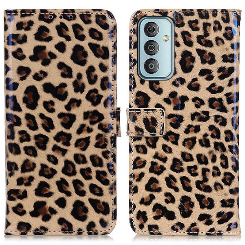 Folio Deksel Til Samsung Galaxy M23 5G Leopardhudeffekt