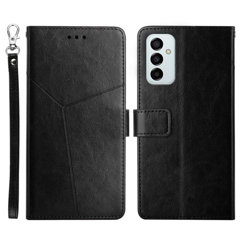 Folio Deksel Til Samsung Galaxy M23 5G Stil Leather Y Design