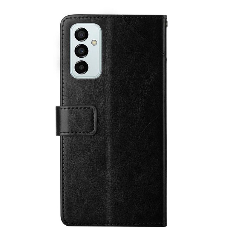 Folio Deksel Til Samsung Galaxy M23 5G Stil Leather Y Design