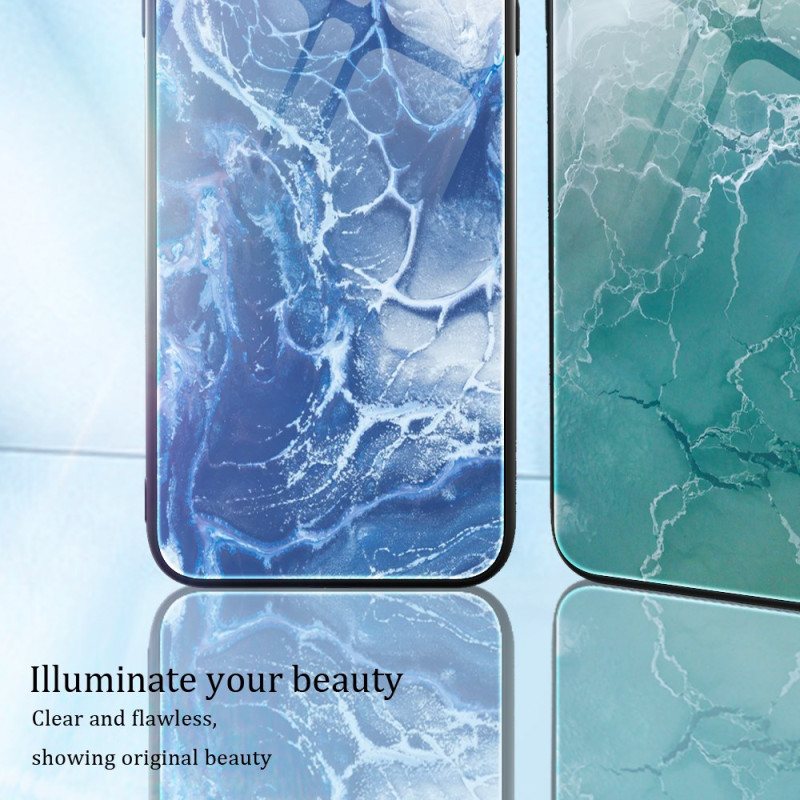 Deksel Samsung Galaxy A15 Herdet Glass I Marmorstil