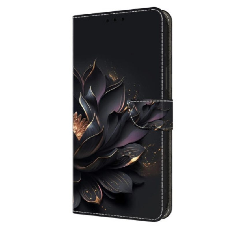 Folio Deksel Til Samsung Galaxy A15 Lilla Lotus