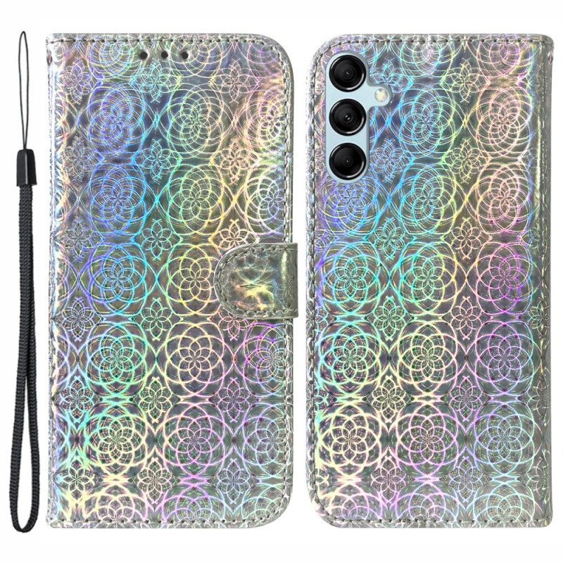 Folio Deksel Til Samsung Galaxy A15 Strappy Disco Style