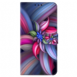 Lærdeksel Folio Deksel Samsung Galaxy A15 Fargerike Blomster