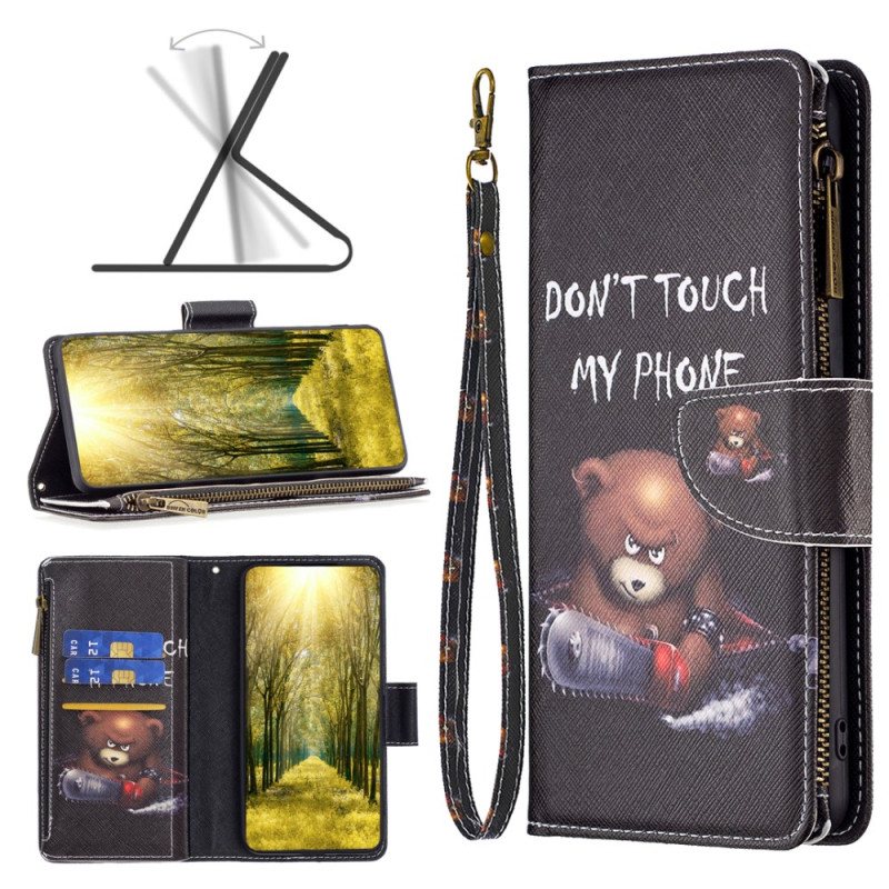 Lærdeksel Folio Deksel Poco X6 5g Mobildeksel Dangerous Bear Wallet