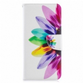 Folio Deksel Til Samsung Galaxy A70 Akvarell Blomst