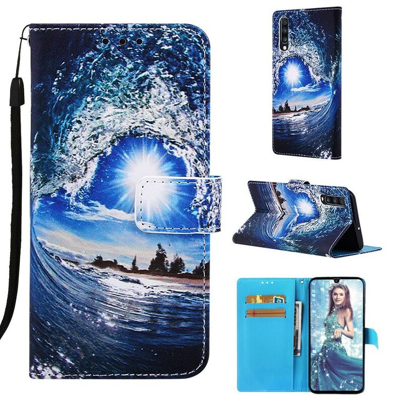 Folio Deksel Til Samsung Galaxy A70 Med Kjede Daydreams Lanyard Landscape