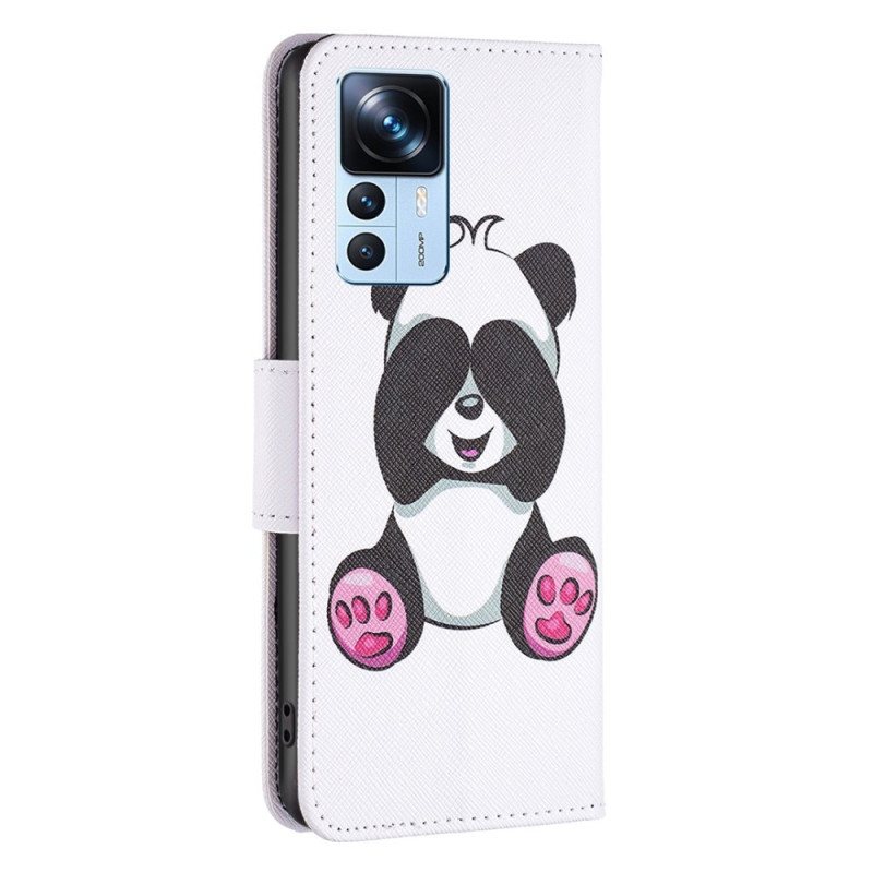 Folio Deksel Til Xiaomi 12T / 12T Pro Panda Moro