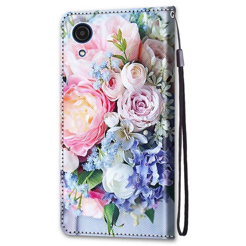 Folio Deksel Til Samsung Galaxy A03 Core Floral Wonder