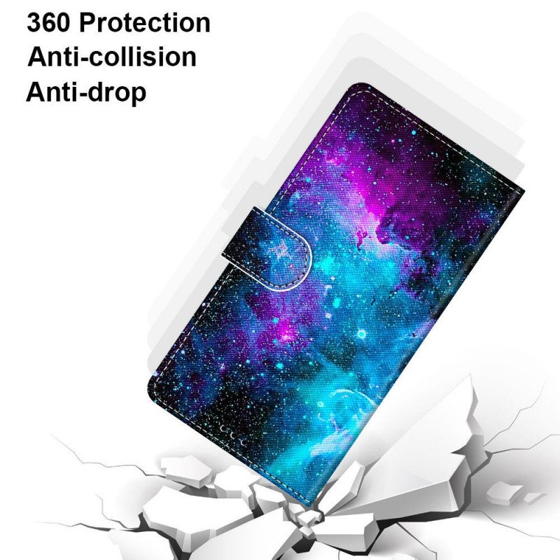 Folio Deksel Til Samsung Galaxy A03 Core Kosmisk Himmel