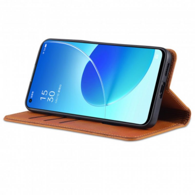 Beskyttelse Deksel Til Oppo Reno 6 5G Folio Deksel Azns Skinnstyling