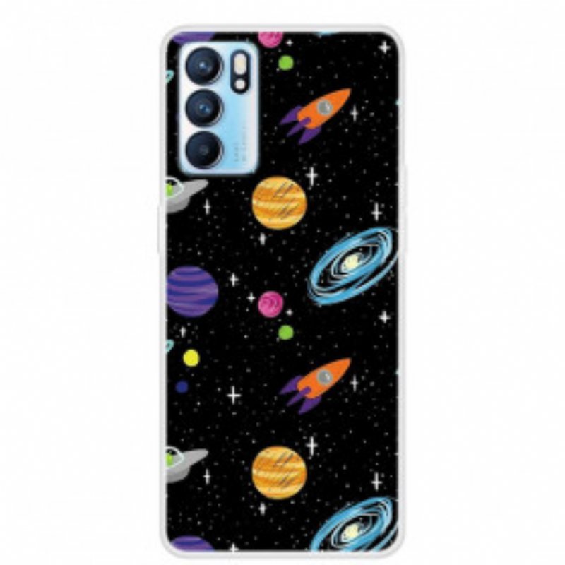 Deksel Til Oppo Reno 6 5G Planet Galaxy