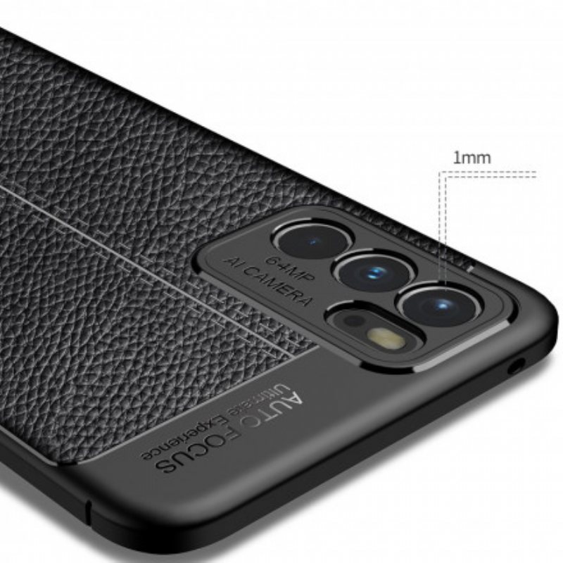 Mobildeksel Til Oppo Reno 6 5G Litchi Skinneffekt