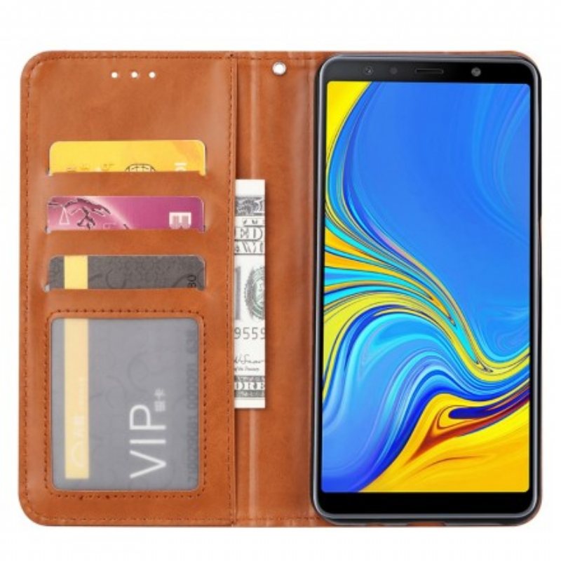 Beskyttelse Deksel Til Samsung Galaxy A50 Folio Deksel Kortholder I Kunstskinn