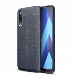 Deksel Til Samsung Galaxy A50 Dobbel Linje Litchi Leather Effect