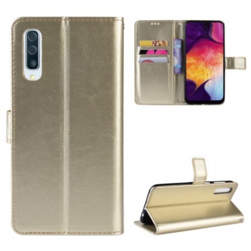 Folio Deksel Til Samsung Galaxy A50 Faux Leather Square