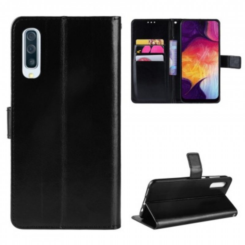 Folio Deksel Til Samsung Galaxy A50 Faux Leather Square