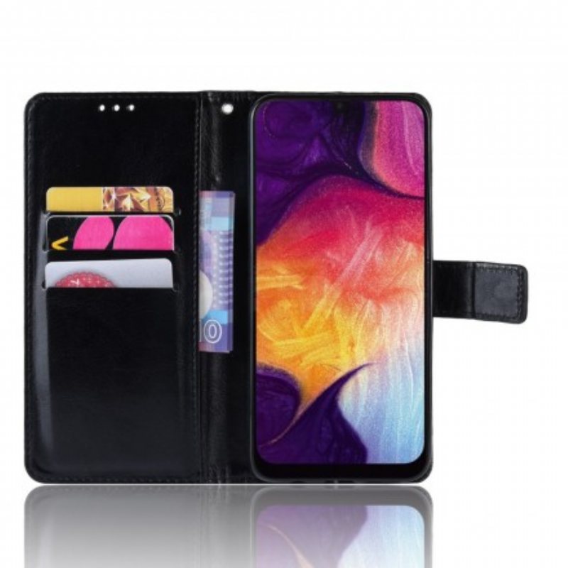 Folio Deksel Til Samsung Galaxy A50 Faux Leather Square