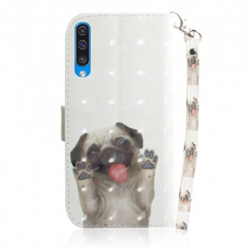 Folio Deksel Til Samsung Galaxy A50 Med Kjede Elsker My Dog Thong