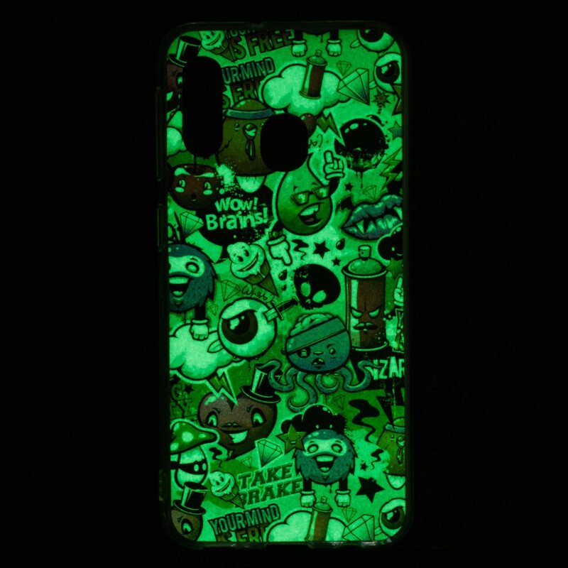 Deksel Til Samsung Galaxy A20e Fluorescerende Galskap