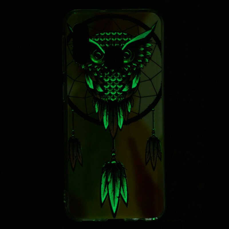 Deksel Til Samsung Galaxy A20e Fluorescerende Owl Dream Catcher