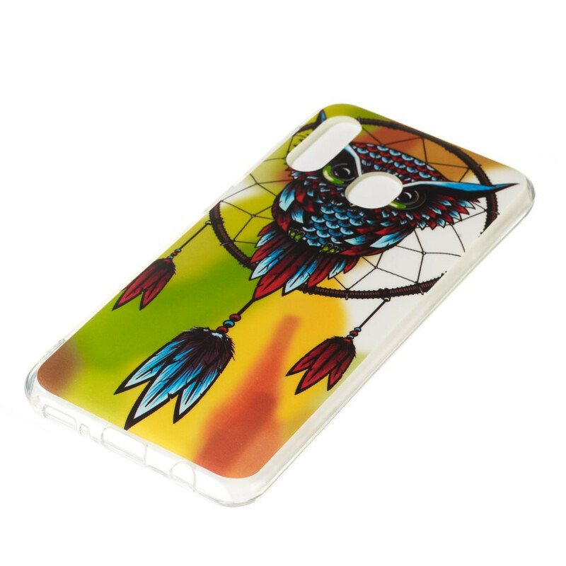 Deksel Til Samsung Galaxy A20e Fluorescerende Owl Dream Catcher