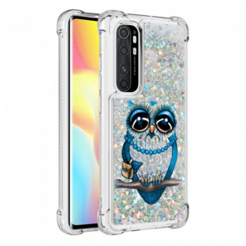 Deksel Til Xiaomi Mi Note 10 Lite Miss Owl Paljetter