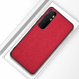 Deksel Til Xiaomi Mi Note 10 Lite Tekstur Av Stoff
