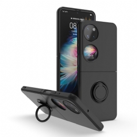 Mobildeksel Til Huawei P50 Pocket Silikon Med Ringstøtte
