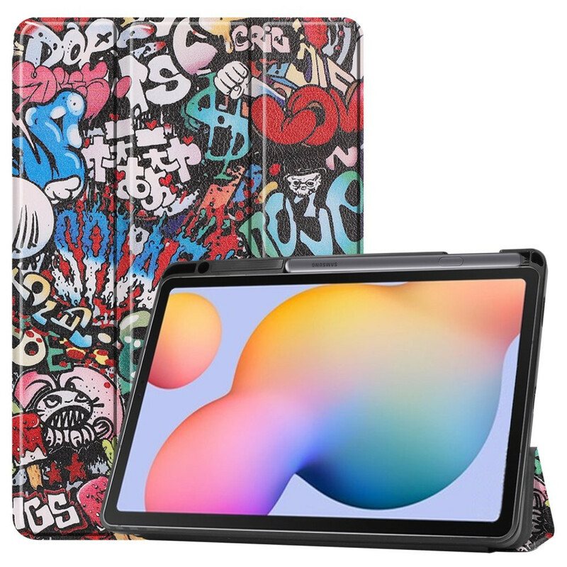 Beskyttelse Deksel Til Samsung Galaxy Tab S6 Lite Graffiti Blyantholder