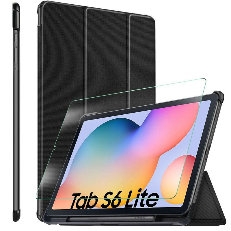 Beskyttelse Deksel Til Samsung Galaxy Tab S6 Lite Tri Fold Forsterkede Hjørner