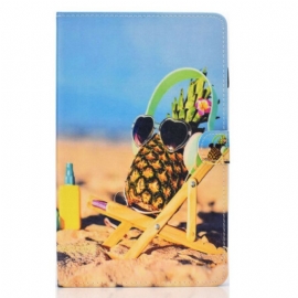 Folio Deksel Til Samsung Galaxy Tab S6 Lite Pineapple Beach